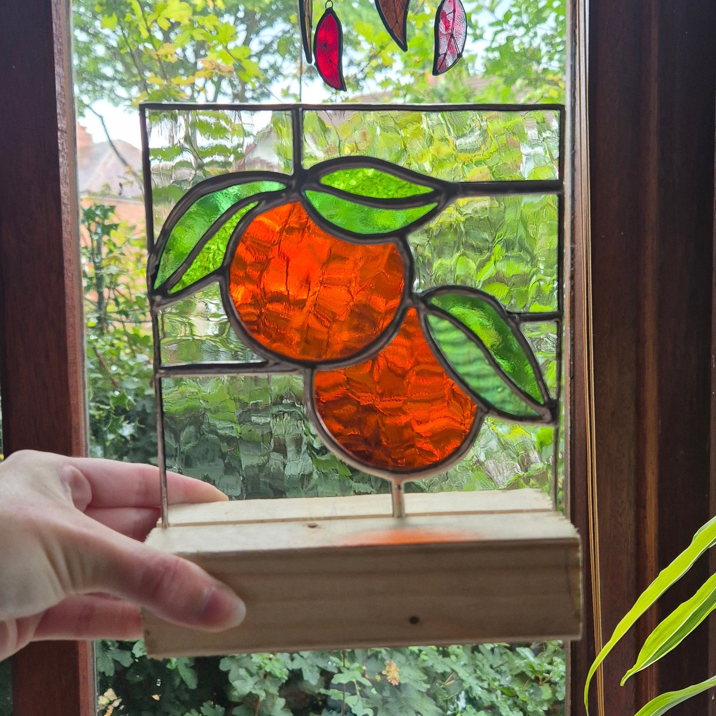 Double Orange Standing Panel
