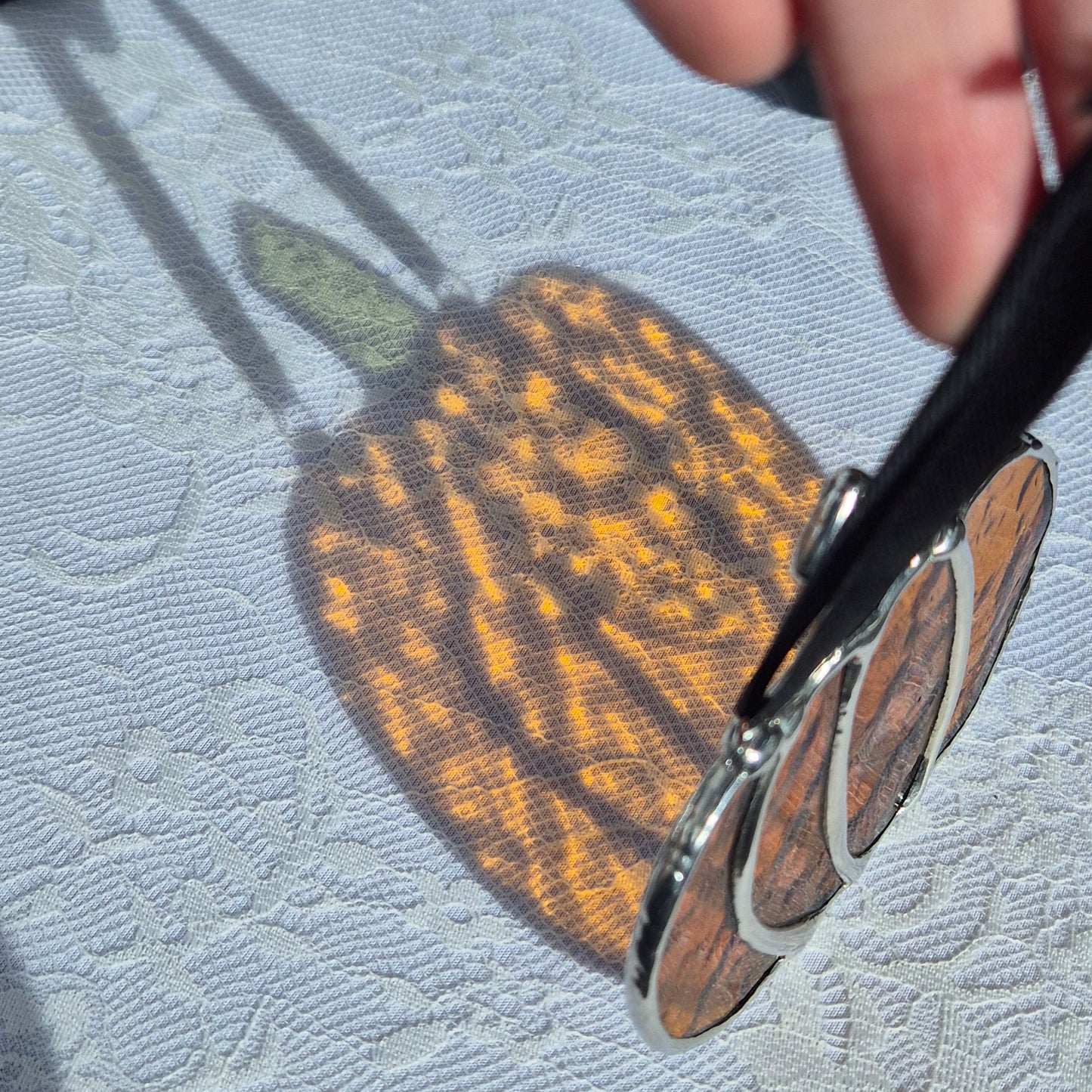 Pumpkin Suncatcher Small - Black Patina