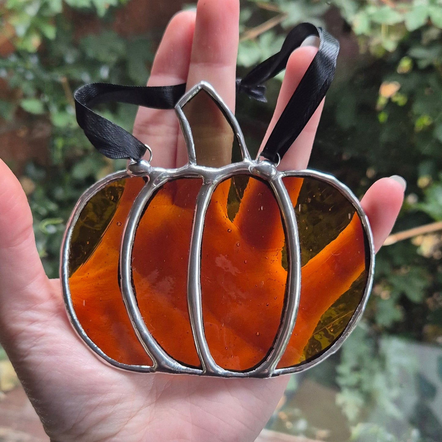 Pumpkin Suncatcher Small - Silver