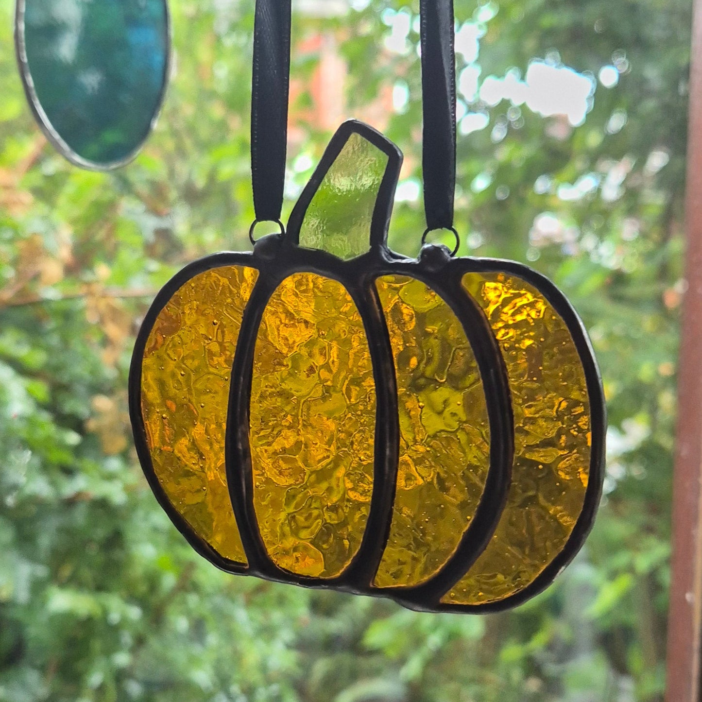 Pumpkin Suncatcher Small - Black Patina