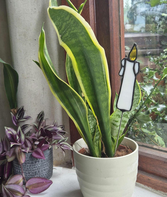 Single Tall Candlestick Suncatcher Plant Stake
