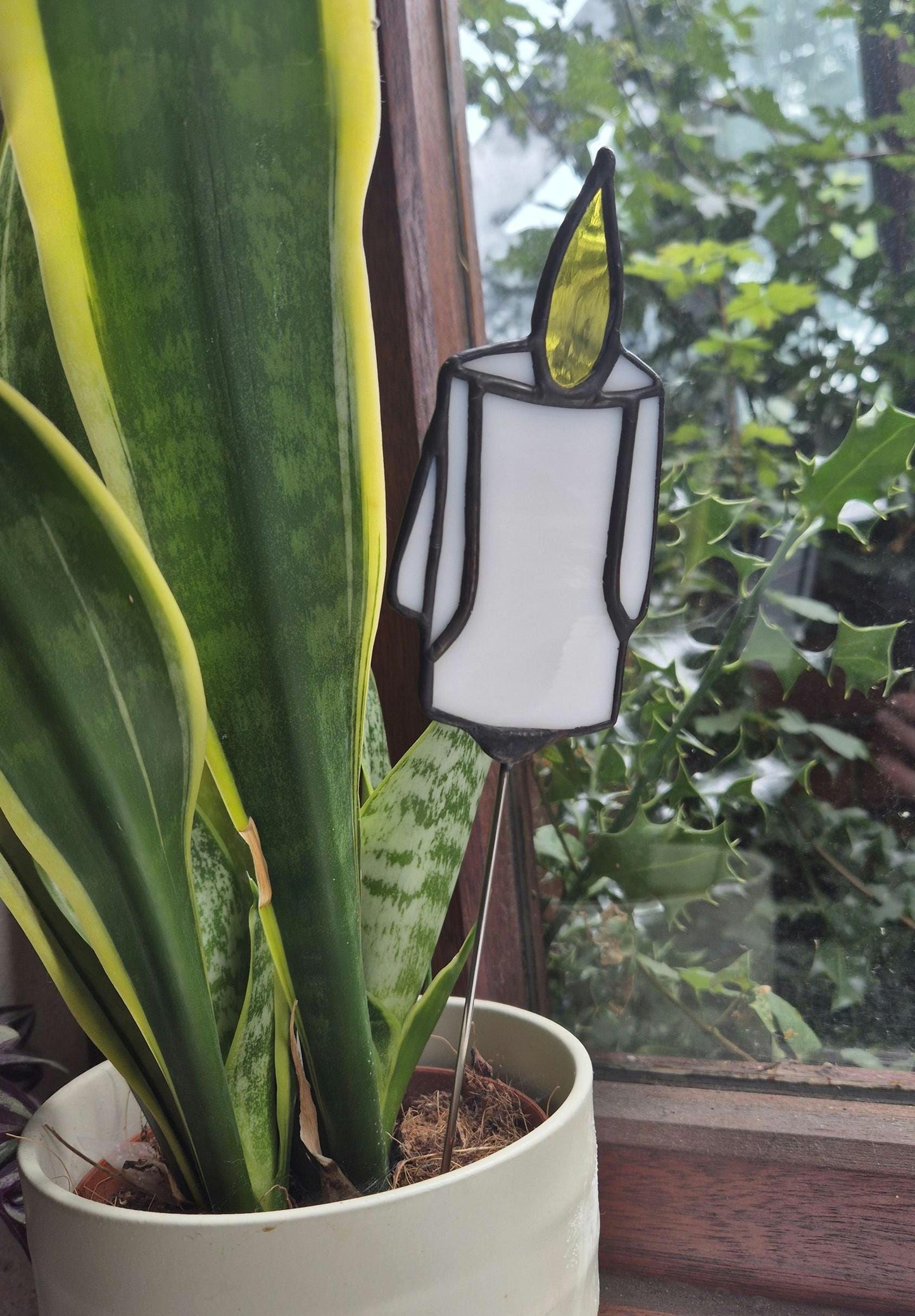 Single Candlestick Suncatcher Plant Stake