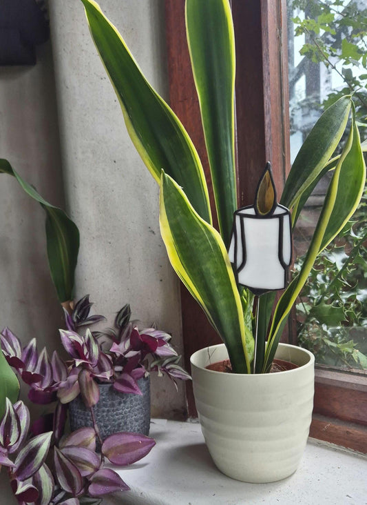 Single Candlestick Suncatcher Plant Stake