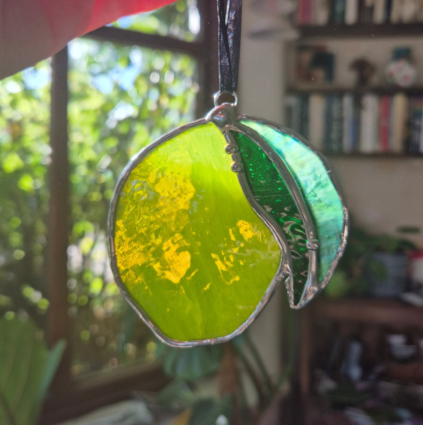 Lemon Stained Glass Hanging - Small