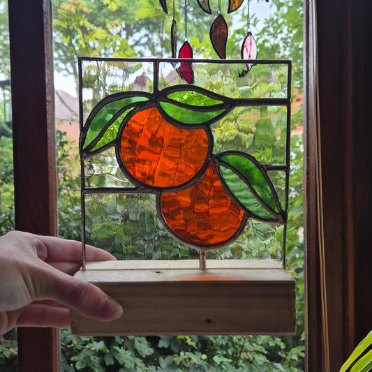 Double Orange Standing Panel