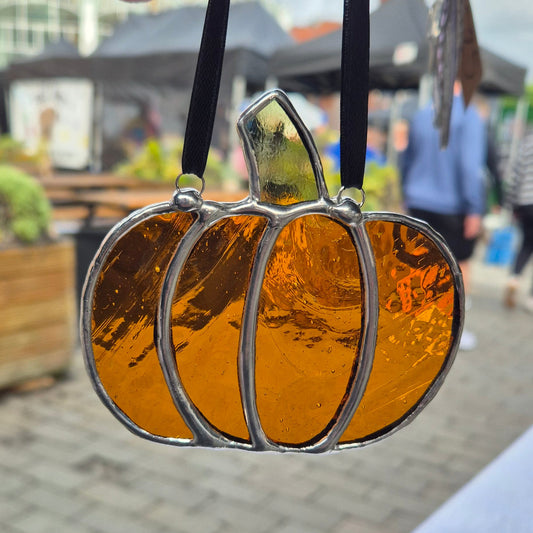 Pumpkin Suncatcher Small - Silver