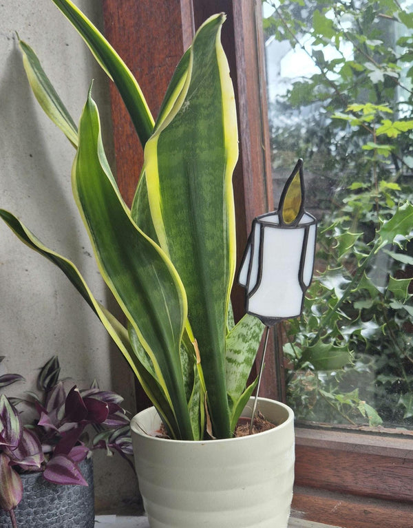 Single Candlestick Suncatcher Plant Stake