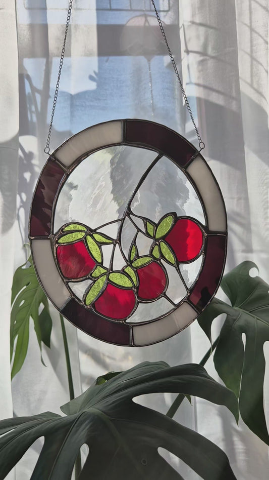 Tomatoes Hanging Oval Panel