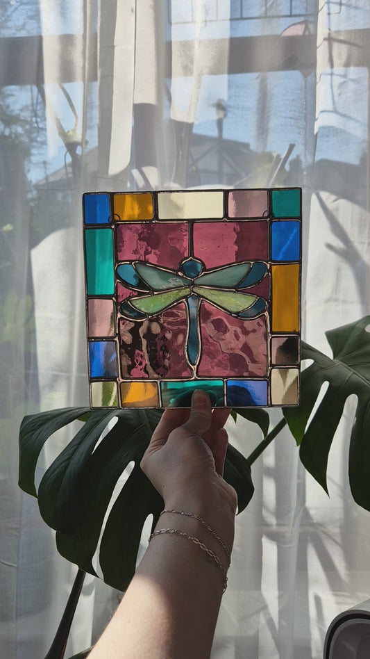 Dragonfly Square Multi Tile Panel