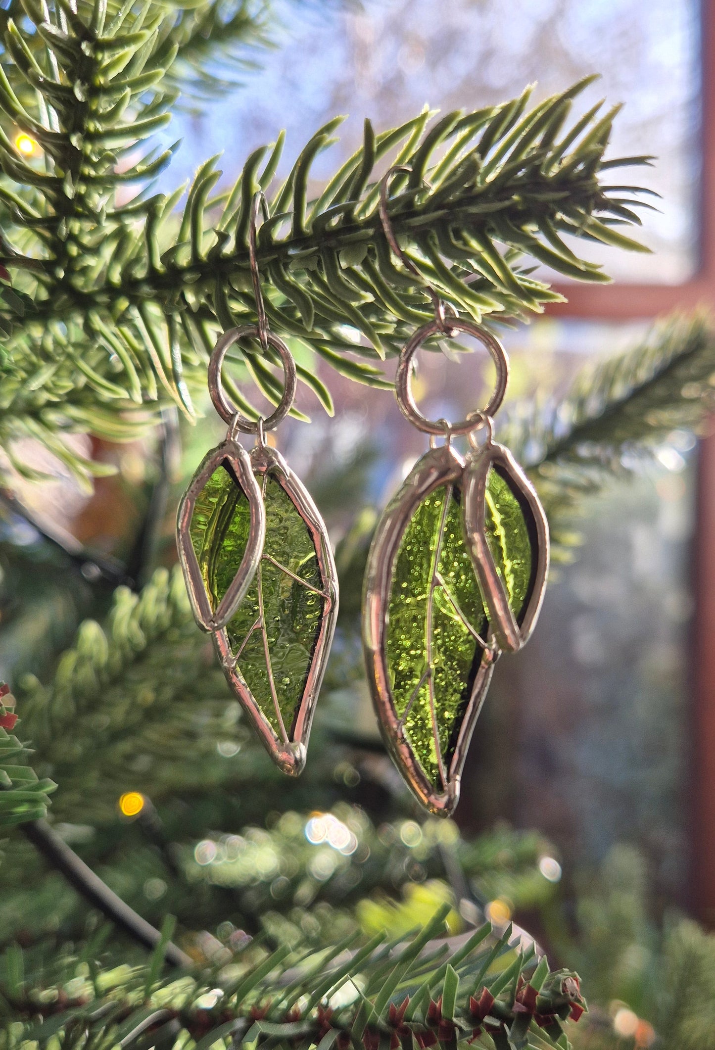 Double Leaf Earrings