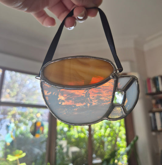 Coffee Cup Hanging Piece - Small