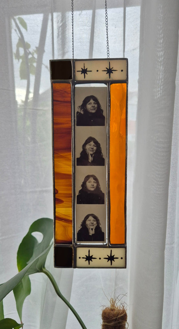 Orange & Brown Photobooth Frame - Film Booth