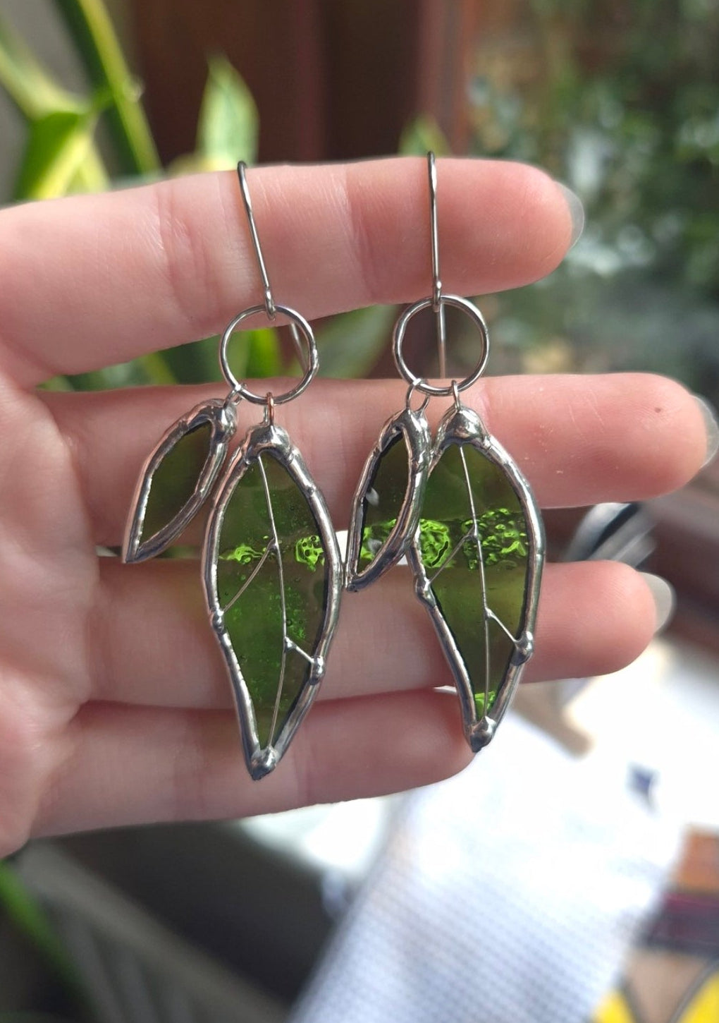 Double Leaf Earrings