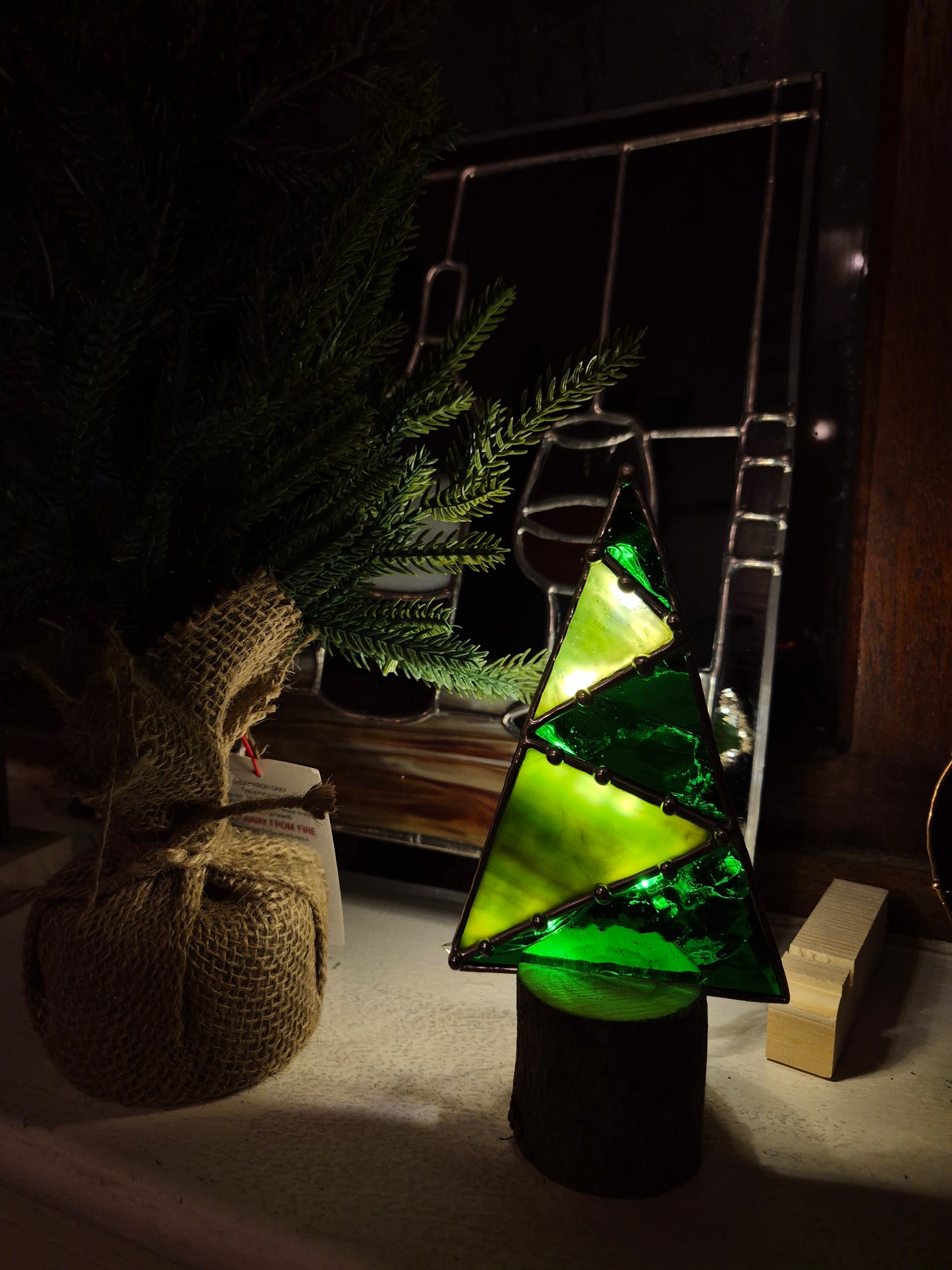 Christmas Tree - Single Light Up Standing Tree