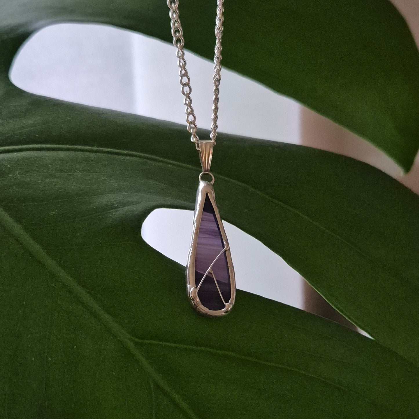 Drop Purple Necklace