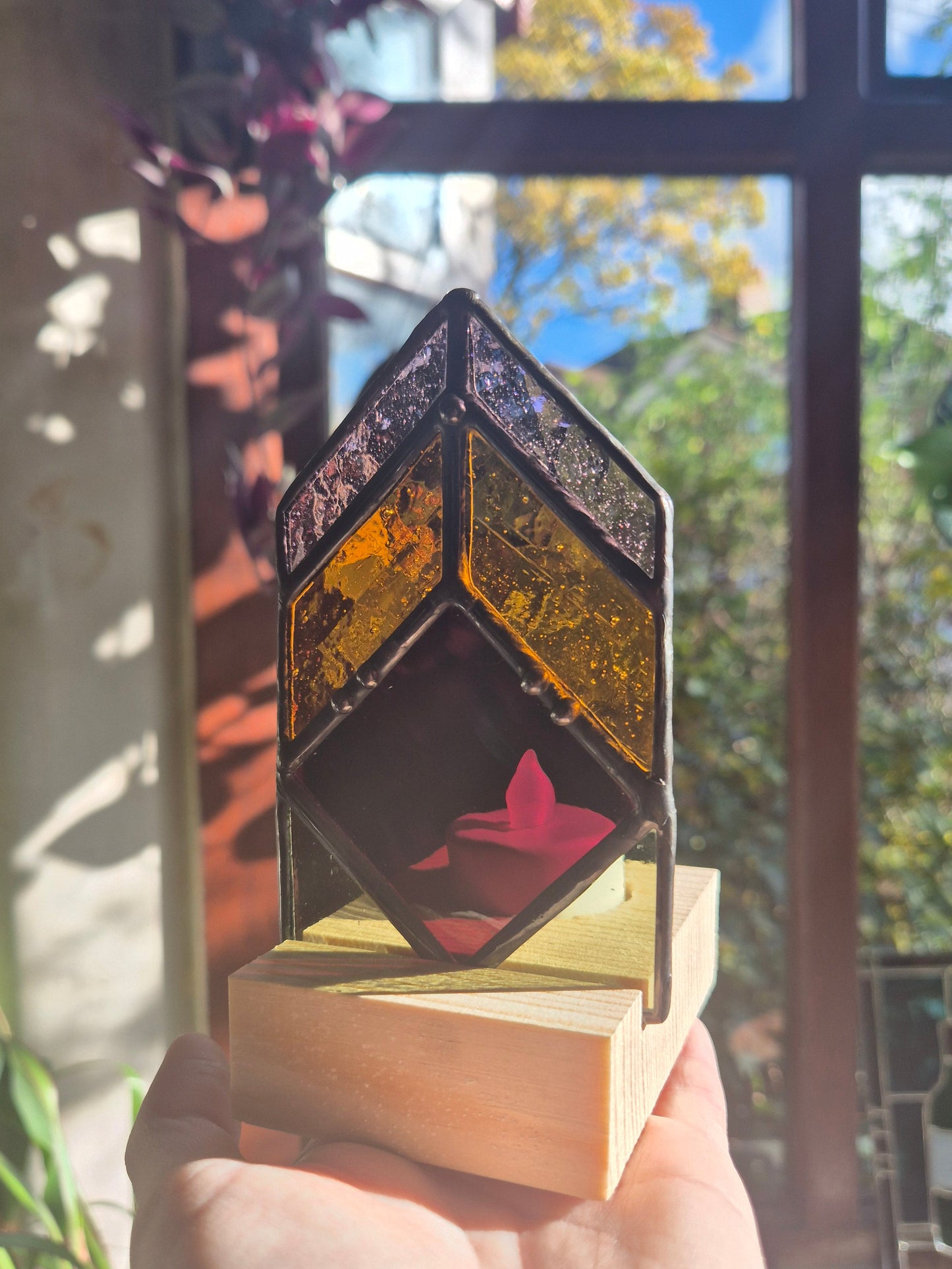 Tea Light Stained Glass