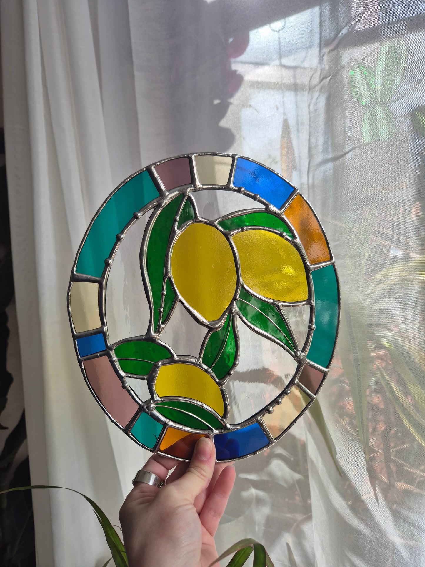 Lemon Hanging Oval Panel