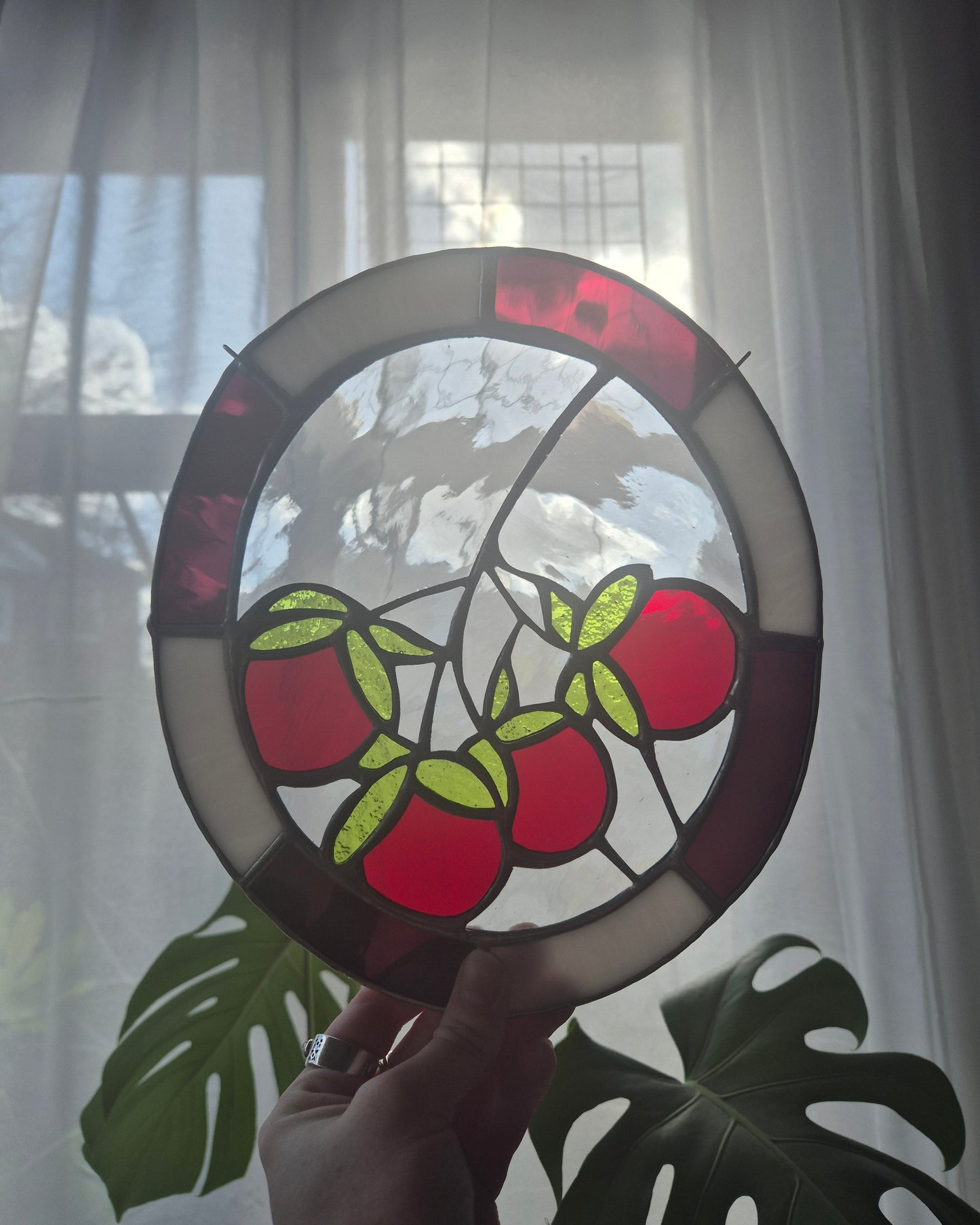 Tomatoes Hanging Oval Panel