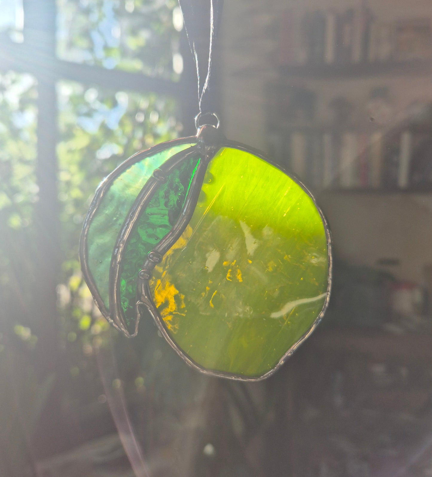 Lemon Stained Glass Hanging - Small