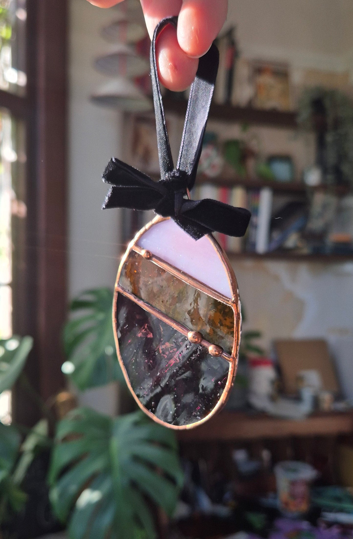 Copper Pink Ornament - Small Hanging