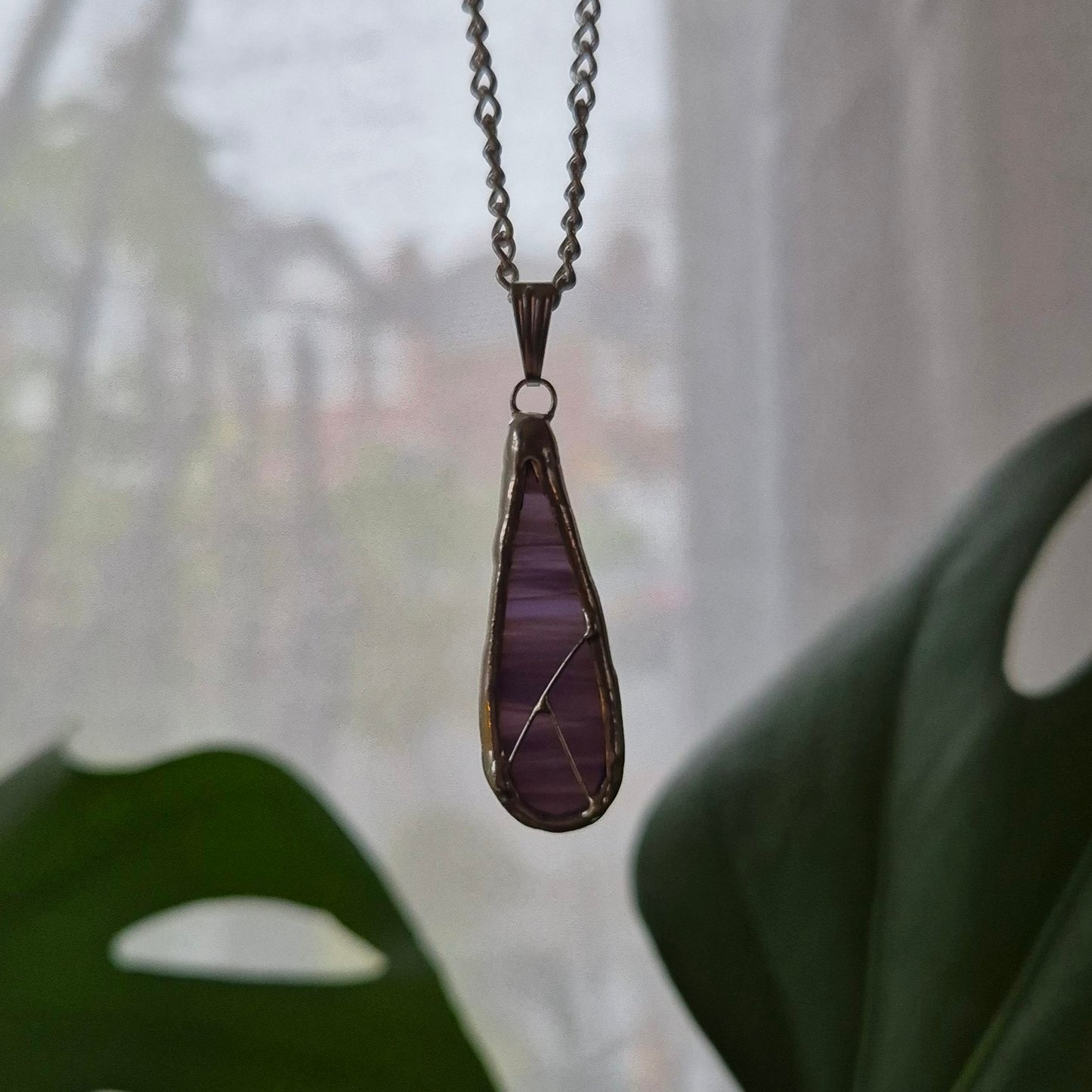 Drop Purple Necklace