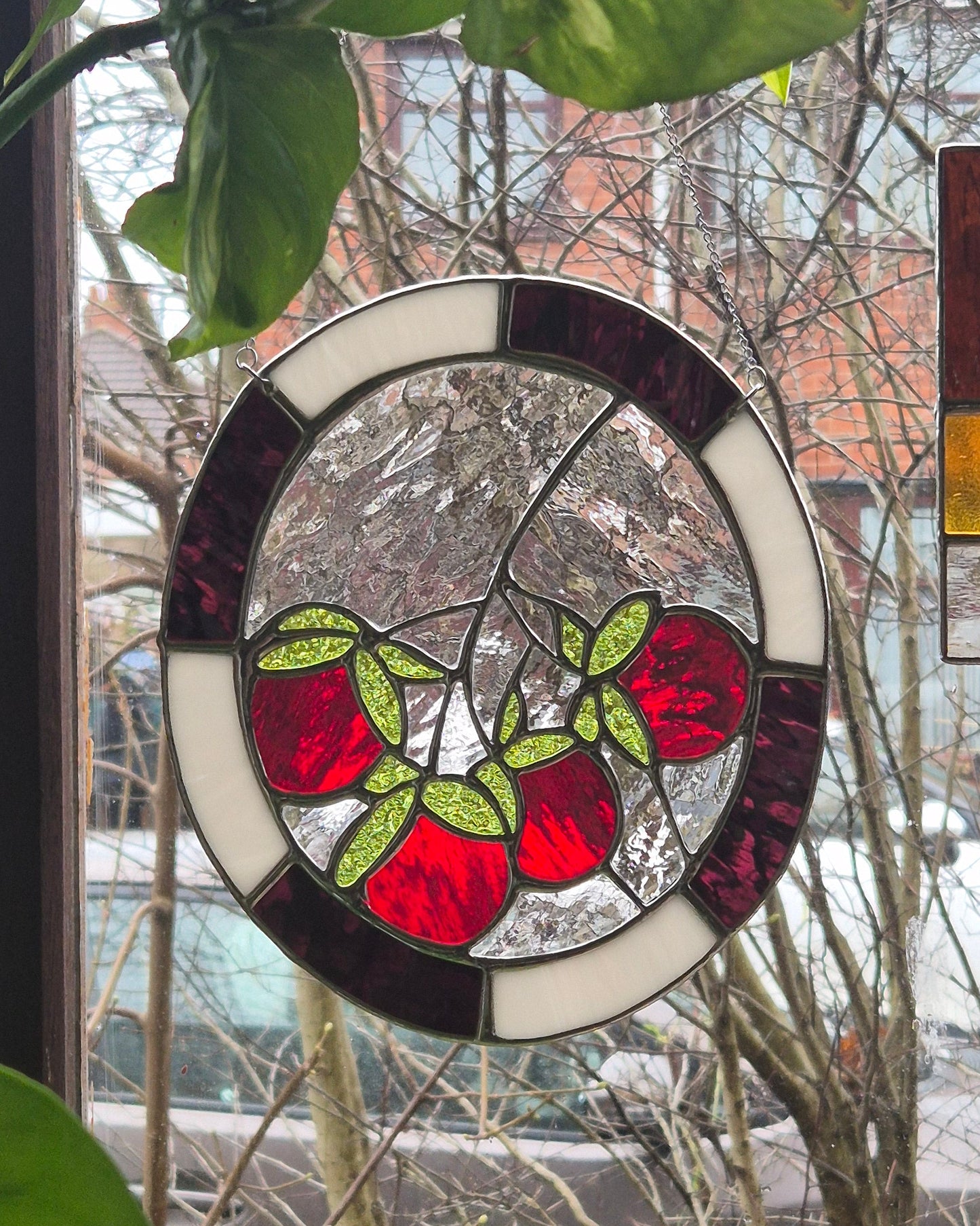 Tomatoes Hanging Oval Panel