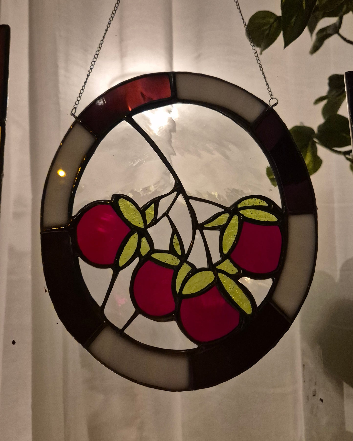 Tomatoes Hanging Oval Panel