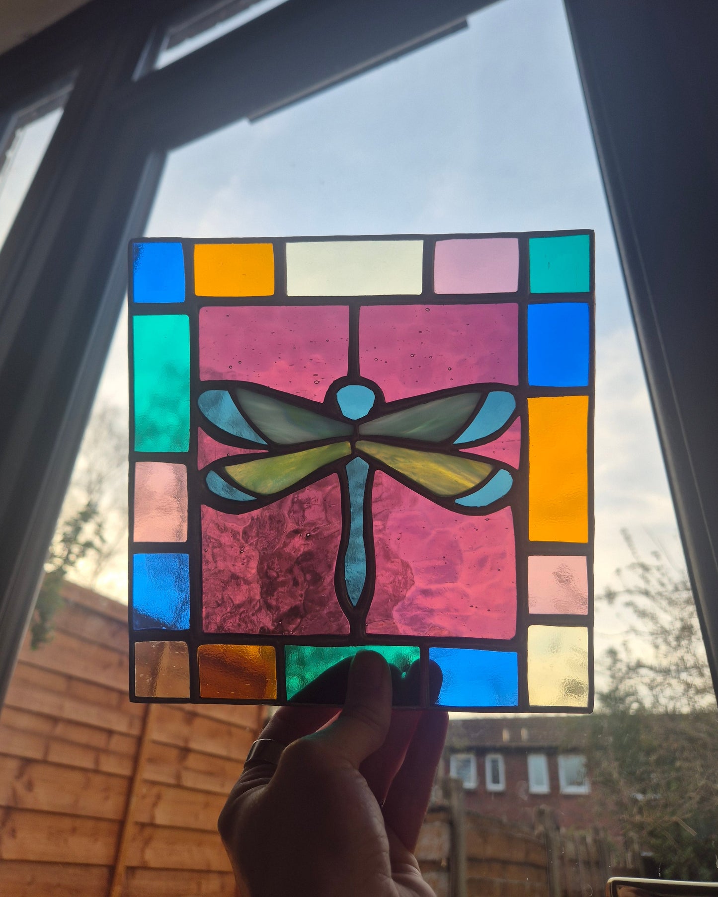 Dragonfly Square Multi Tile Panel