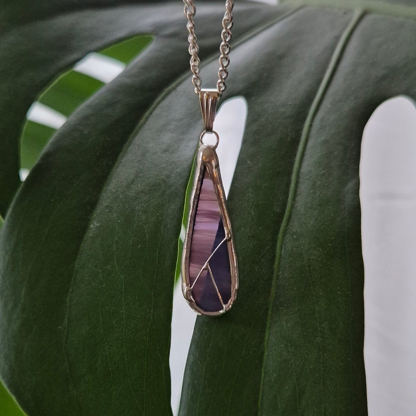 Drop Purple Necklace