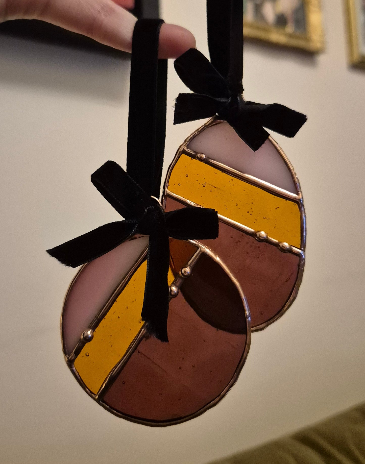 Copper Pink Ornament - Small Hanging