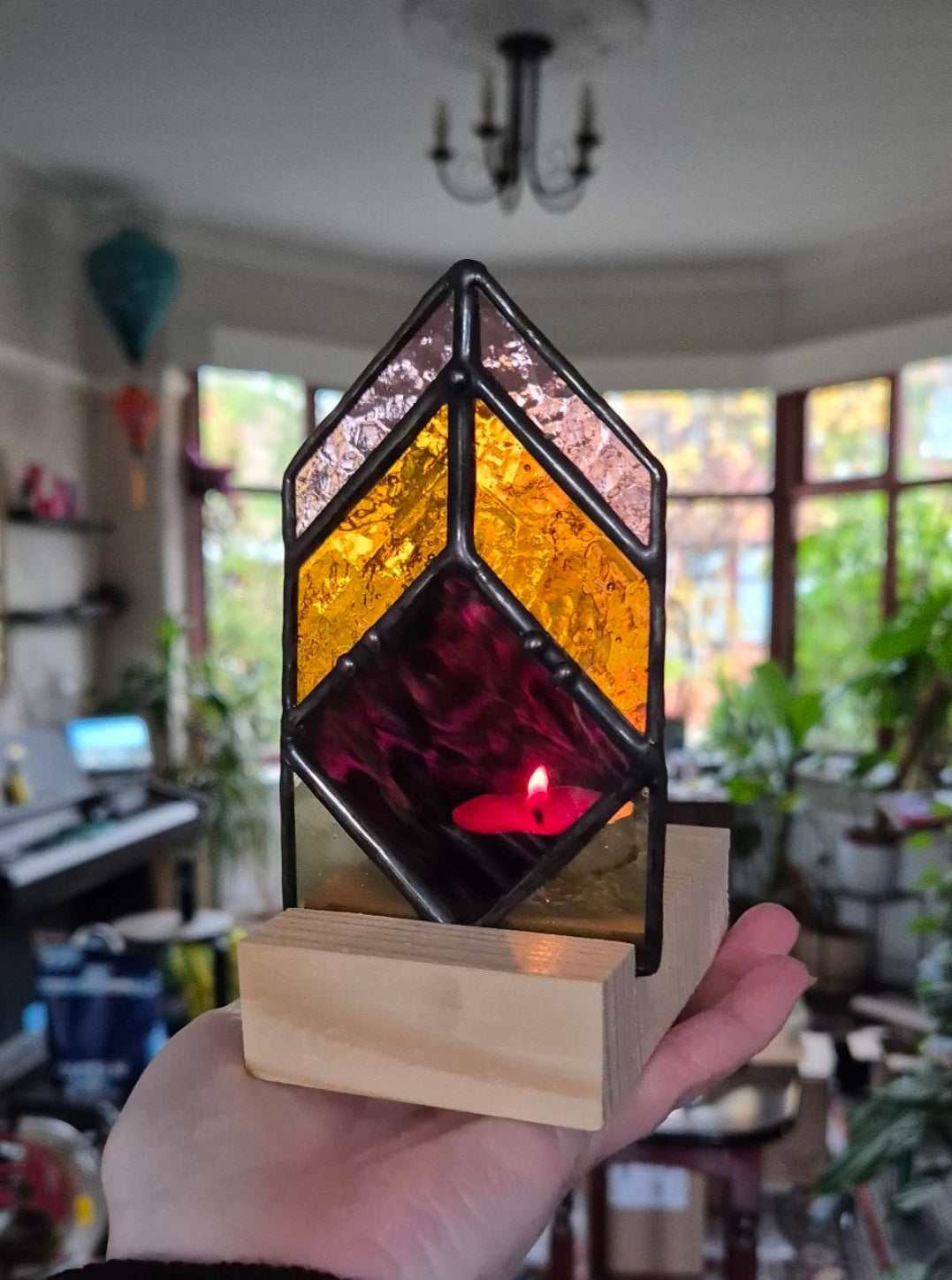 Tea Light Stained Glass
