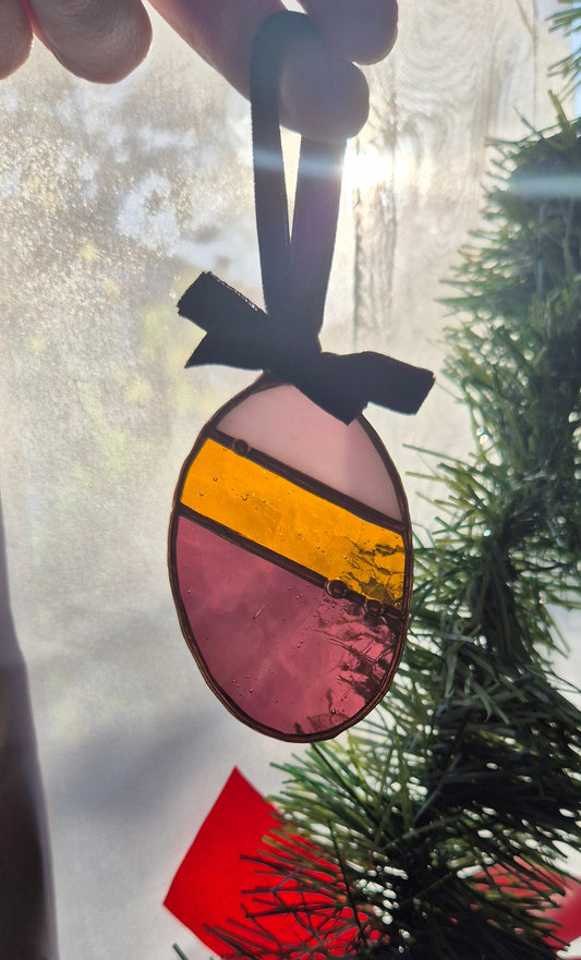 Copper Pink Ornament - Small Hanging