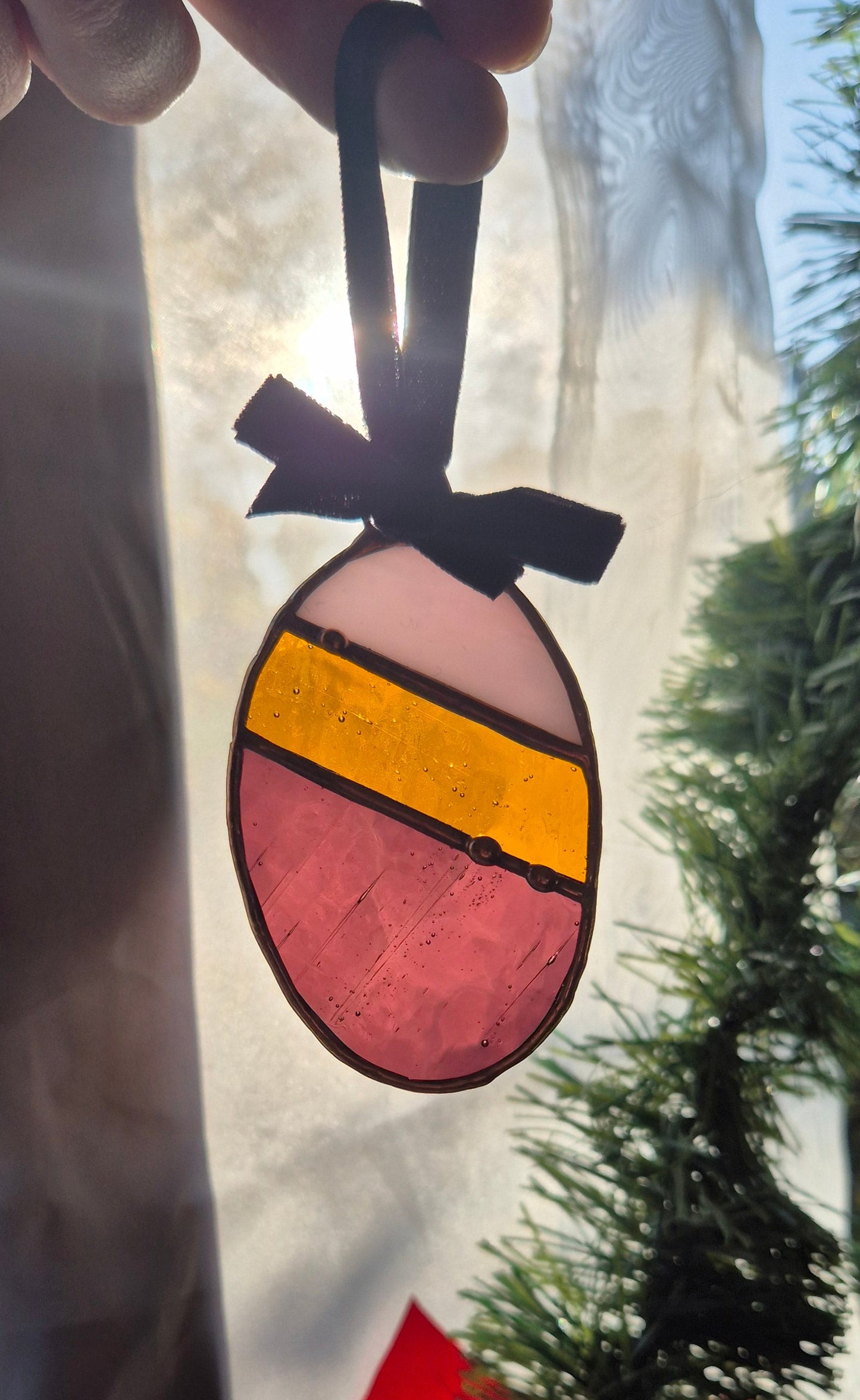 Copper Pink Ornament - Small Hanging