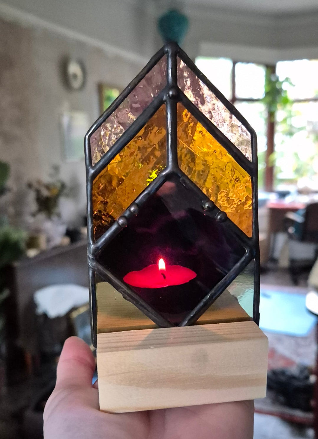 Tea Light Stained Glass