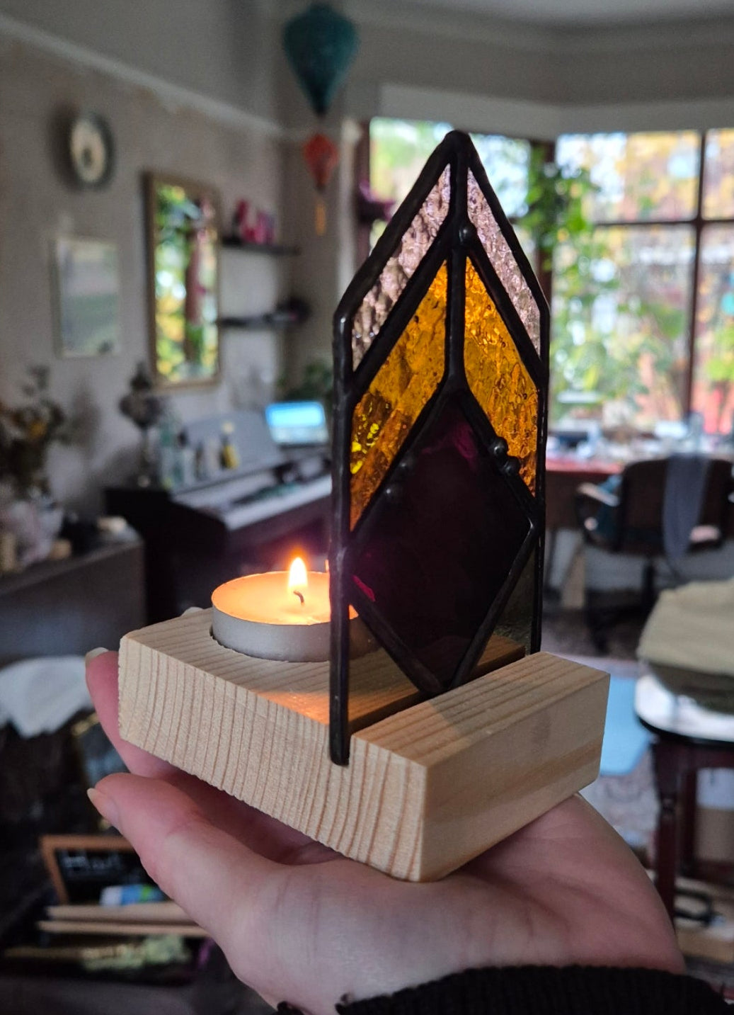 Tea Light Stained Glass
