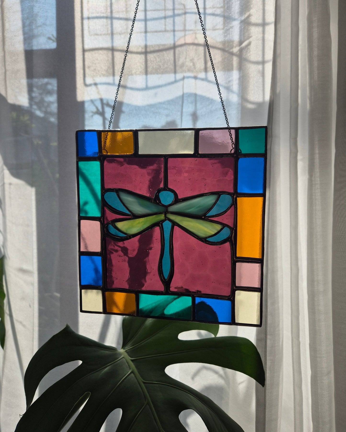 Dragonfly Square Multi Tile Panel