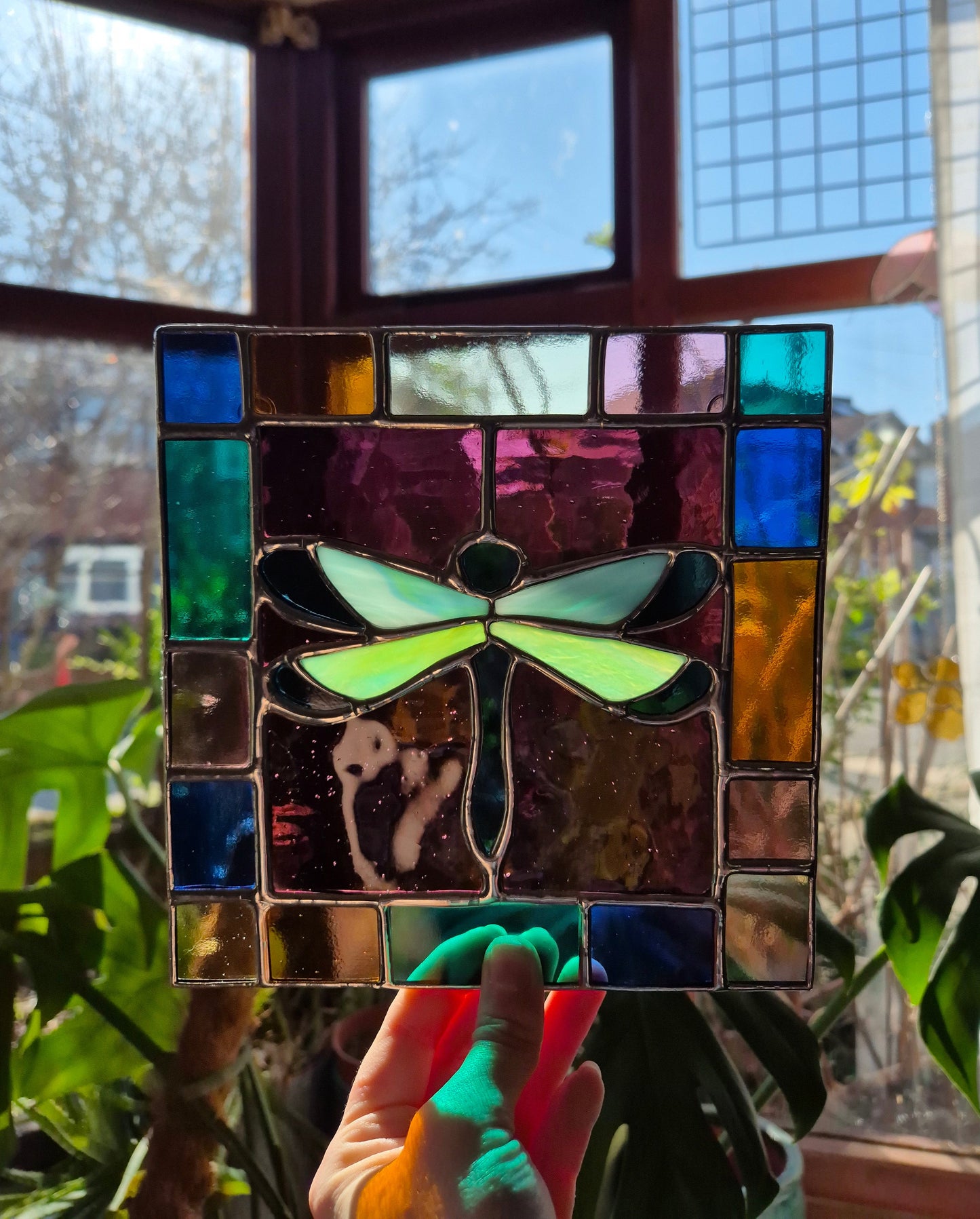 Dragonfly Square Multi Tile Panel