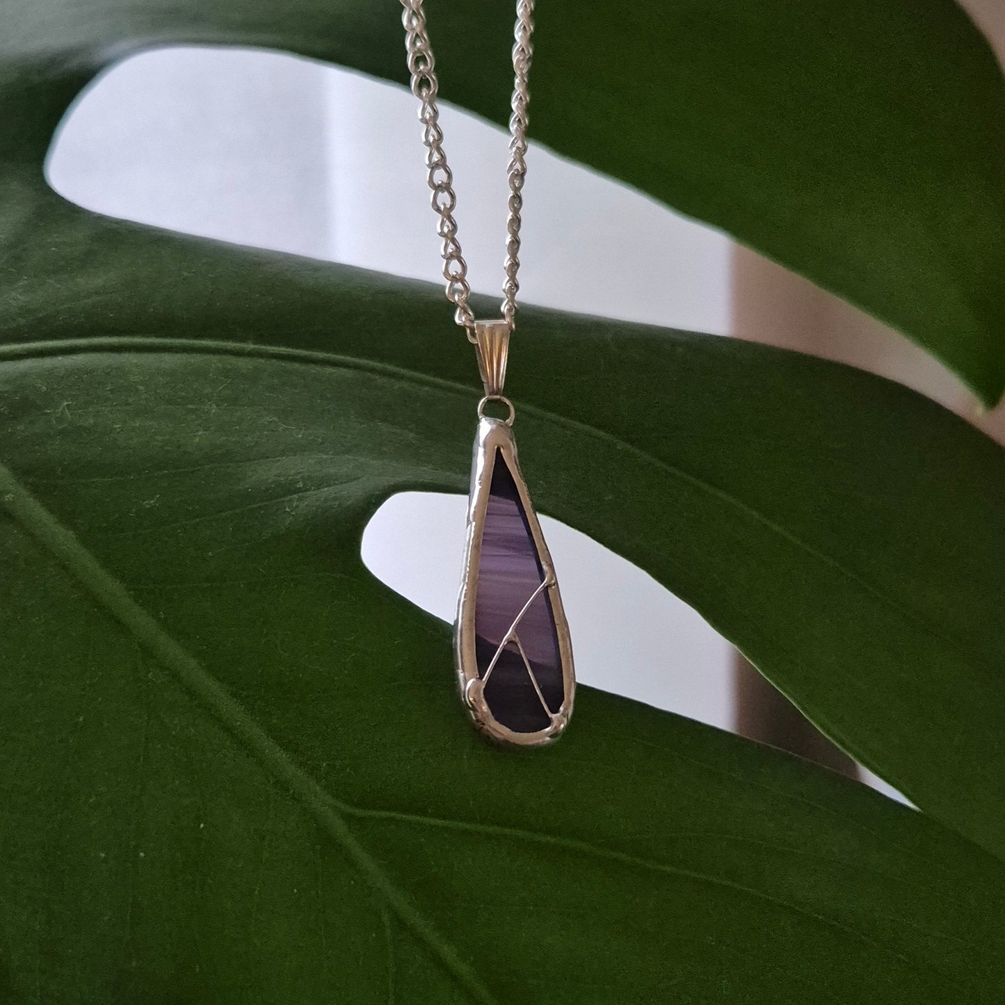 Drop Purple Necklace