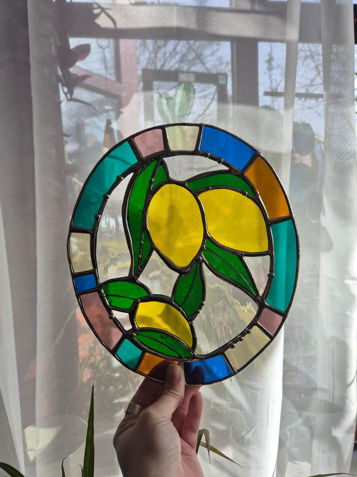 Lemon Hanging Oval Panel