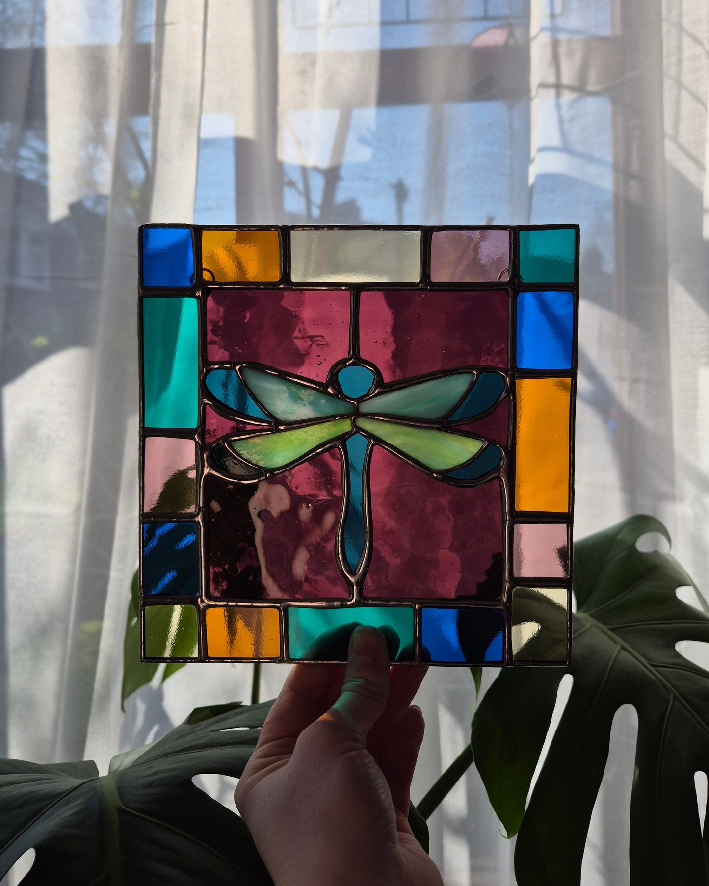 Dragonfly Square Multi Tile Panel